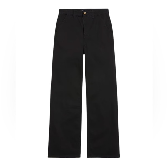 J. Crew Factory Denim - J.Crew The Tall High-Rise Trouser Jean in Black All-Day Stretch (28 Tall)